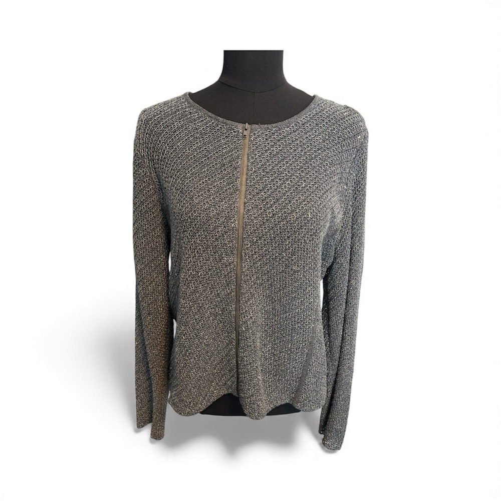 Eileen Fisher Charcoal Knit Sweater Size Large